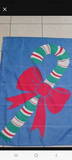 Christmas Candy Cane Flag