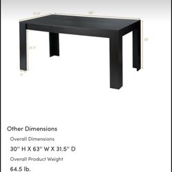 Black Dining Table