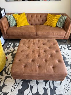 Mid century Couch w/ ottoman