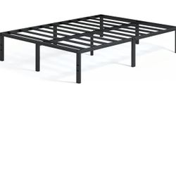 ZINUS QUEEN Yelena 14 Inch Metal Platform Bed Frame / Steel Slat Support / No Box Spring Needed / Easy Assembly, Queen