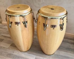 Latin Percussion Classic Series Conga Set w/ Gibraltar Stands & Carrying Bags