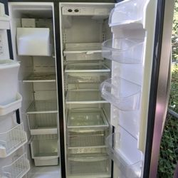 2 Door Stainless Steel Refrigerator 