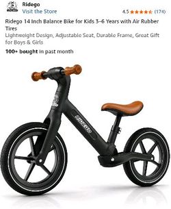 RIDEGO Balance Bike ( Brand New, In Box ) For $35