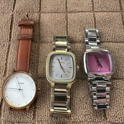 Used Bundle Of 3  Nixon  Woman’s Watches 