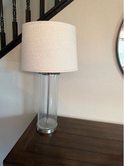 Glass table lamp