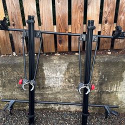 Yakima Roof Rack With Bike Adapter Bicycle 58” Bar With Keys 