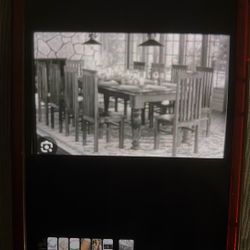 Wooden Dining room Table (6 Chairs), Dresser  W/mirror, Coffee Table With End Tables