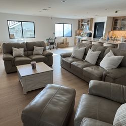 Living Spaces Sofa Set – Super Comfortable, Excellent Condition