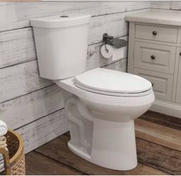 1.1/1.6 GPF Dual Flush Elongated 21 in. Heightened Toilet Flush Soft-Close Seat Included 2-Piece