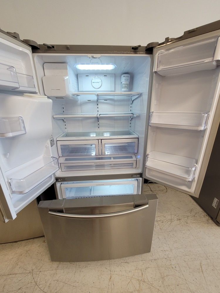 Samsung Stainless Steel French Door Refrigerator Used Good Condition With 90day's Warranty