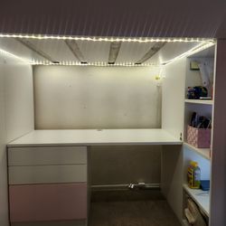 IKEA loft bed frame, and storage Twin