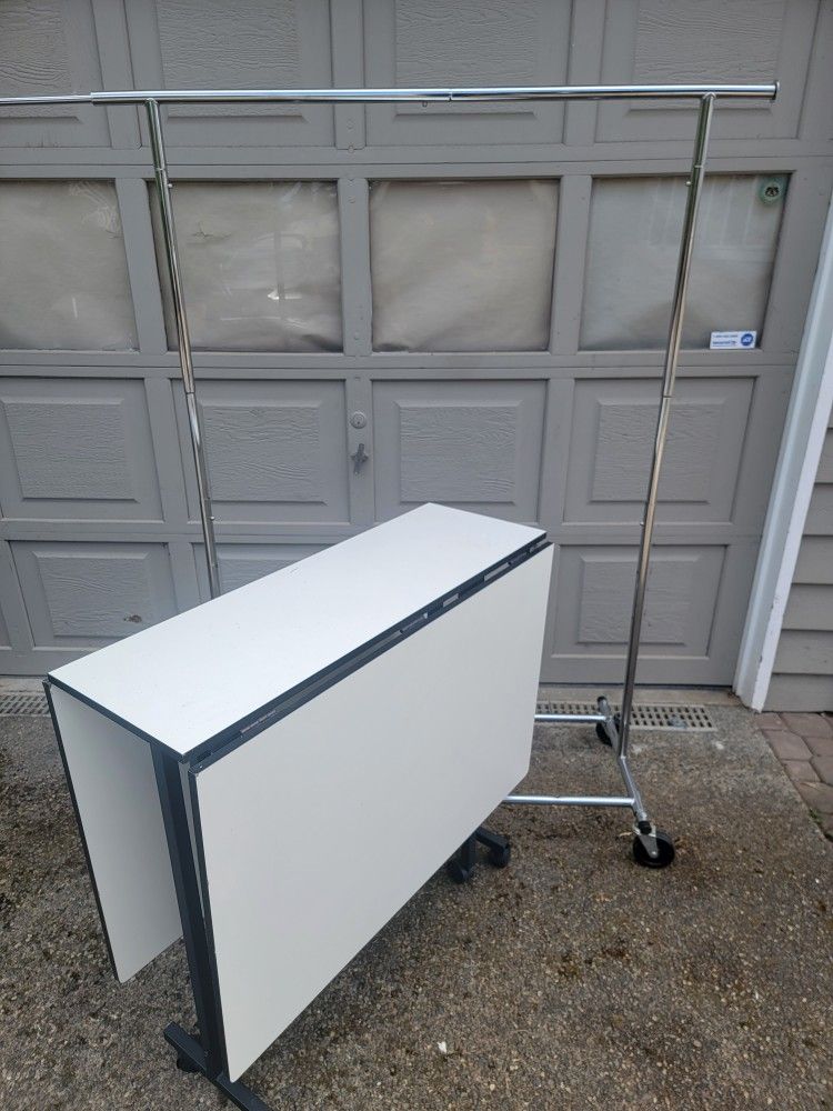 Swing Cutting Table abd Clothes Rack