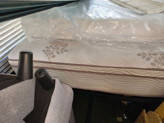 King size bed with with bed frame