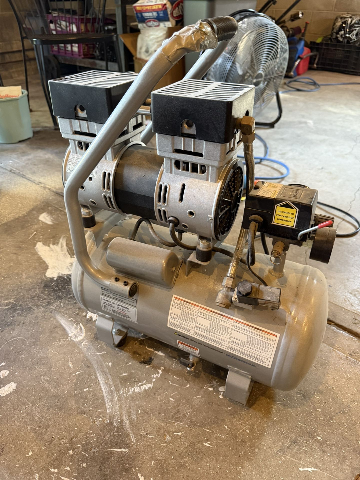 California Air Tools 4710SQ Quiet Flow 1.0 Hp 4.7 Gal. Air Compressor