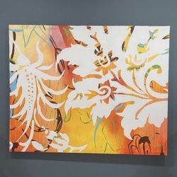 Large Vibrant Abstract Canvas Wall Art