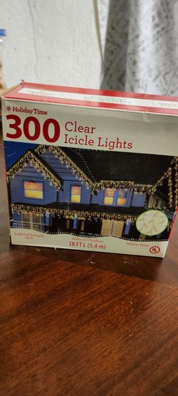 300 Icicle Lights Clear