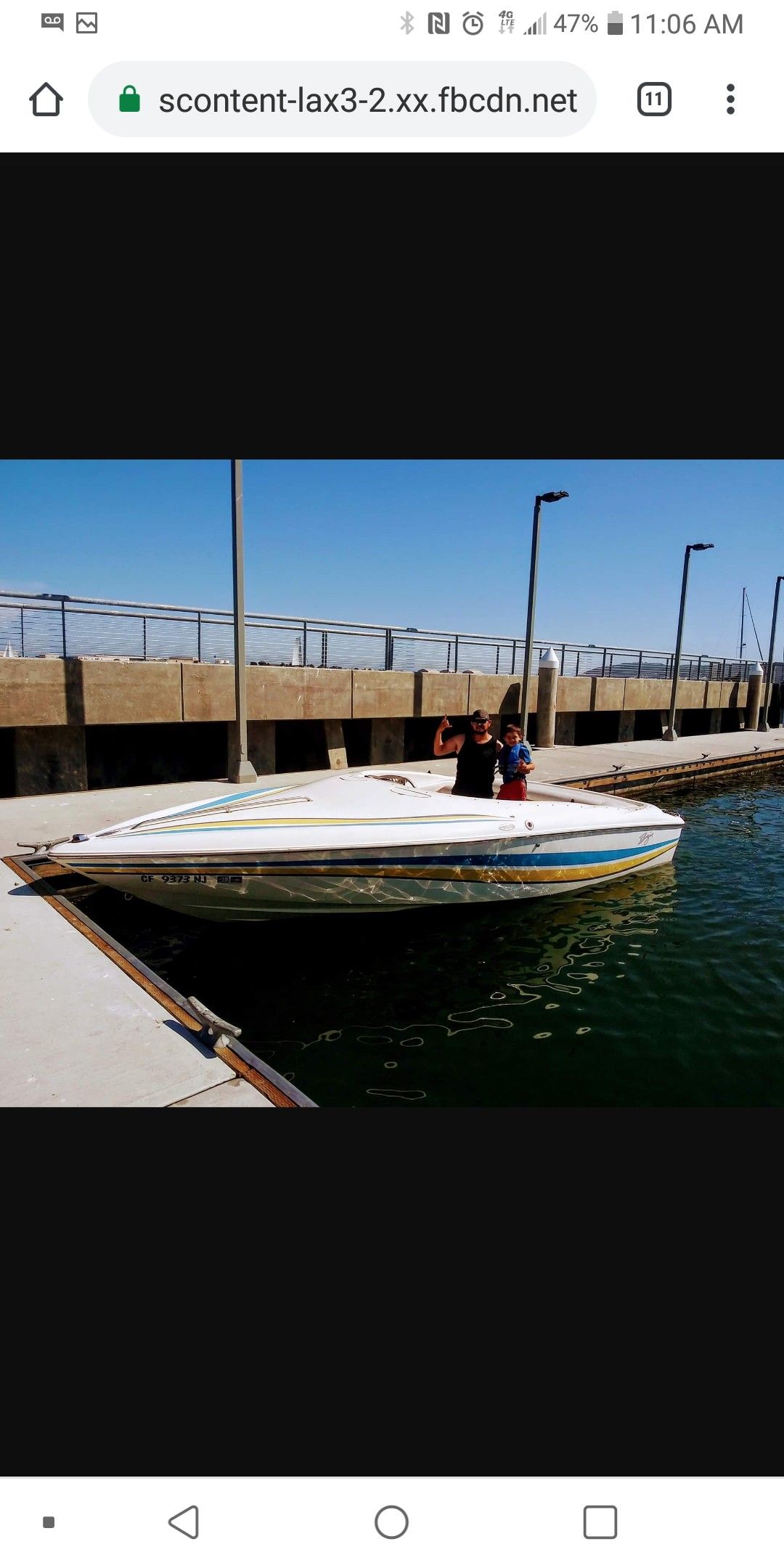 Baja 22 speed boat alpha 1 drive mag v8 sounds great turns heads