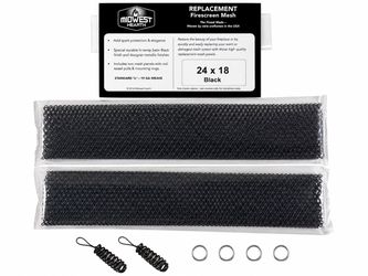 Midwest Hearth Replacement Firescreen Mesh 24x18 Black