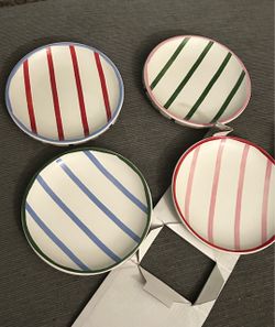 Threshold appetizer plates set of 4