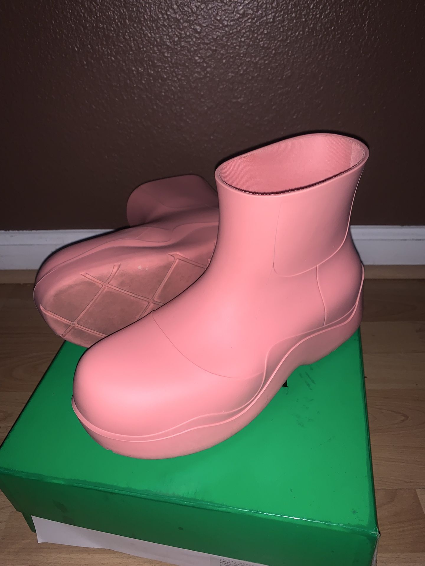 Bottega Veneta Puddle Boots “flamingo” Size 41 (US 8) [fits Like