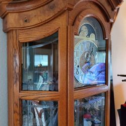  Grandfather Clock Curio Cabinet