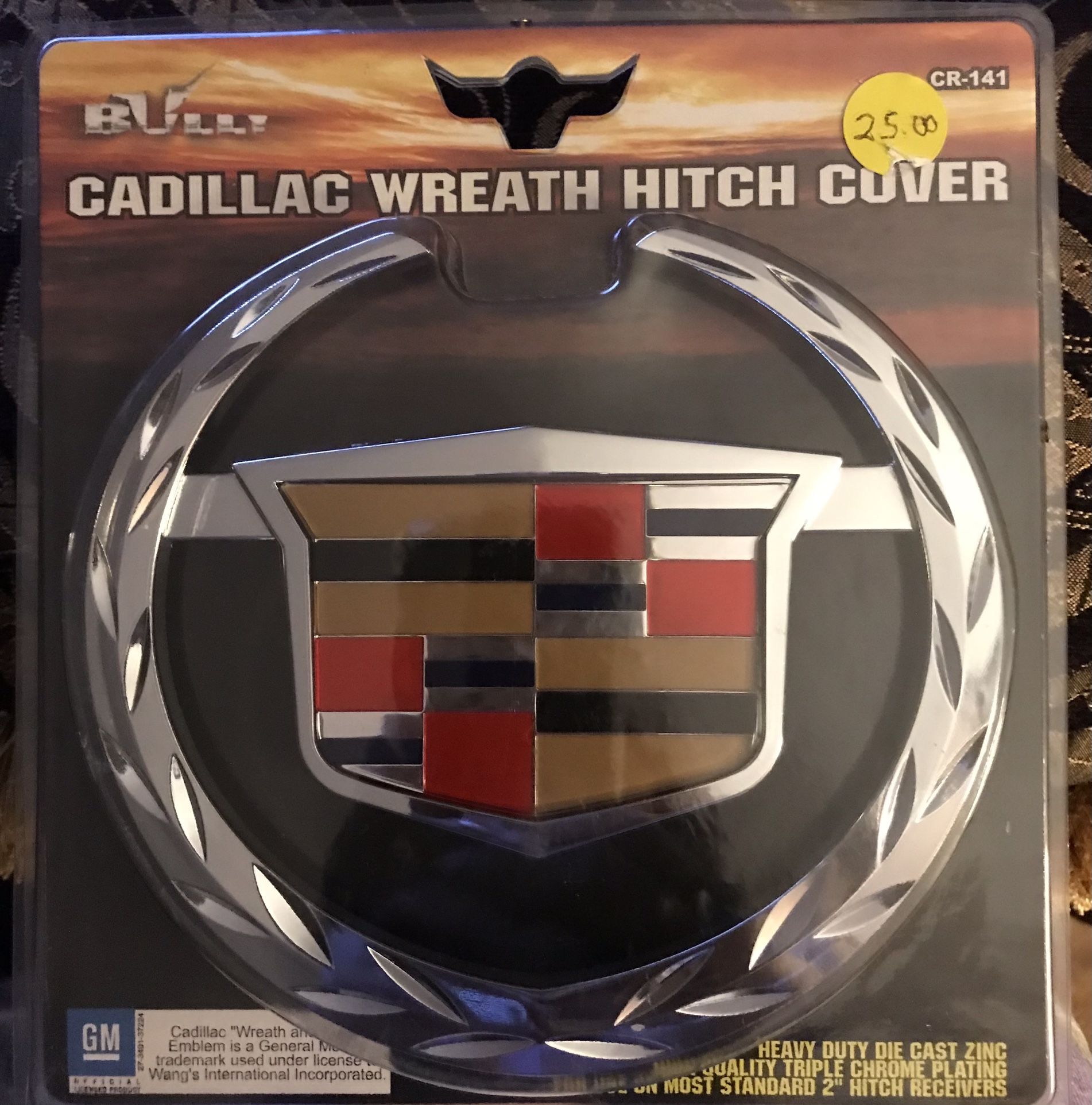 Cadillac Trailer Hitch Cover - New