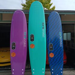 Twenty one storm blade surfboards five sizes