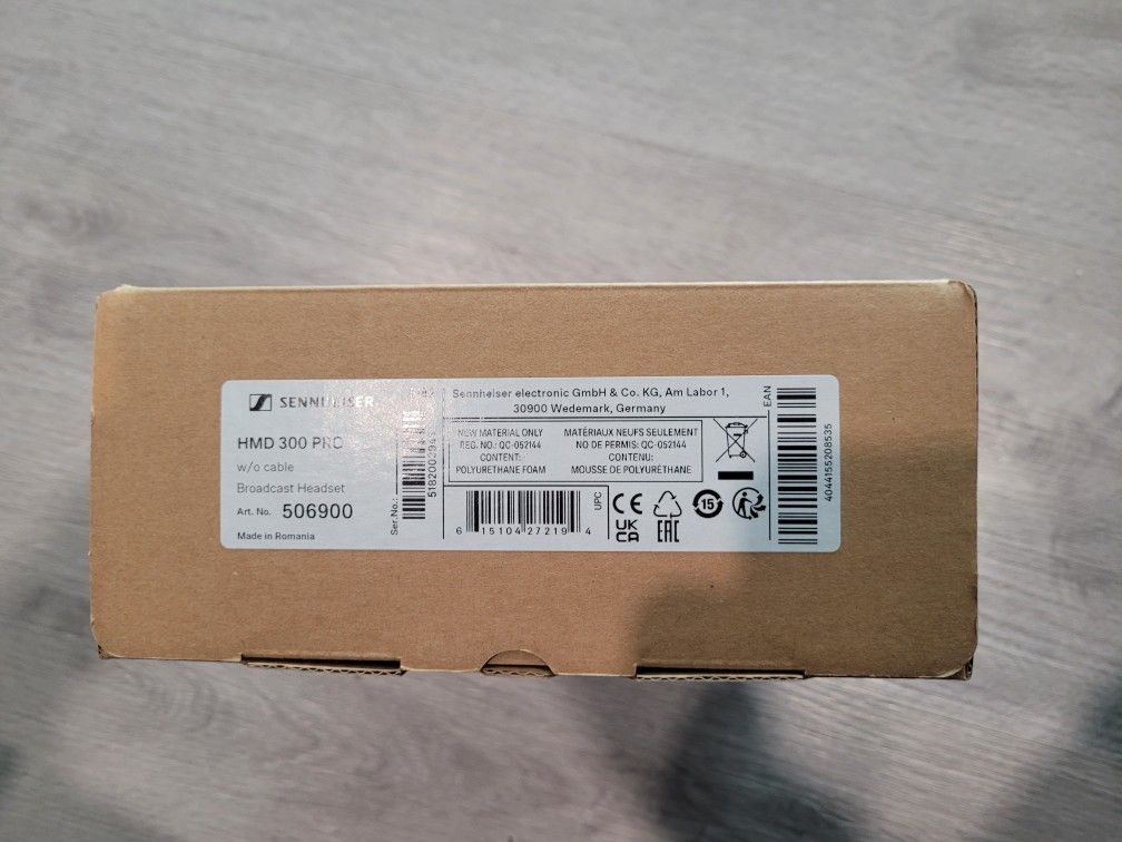 Sennheiser HMD 300 X3K1 Dual-Ear Around-Ear Broadcast Headset with Dynamic Mic