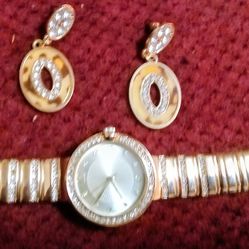 Watch And Earrings 