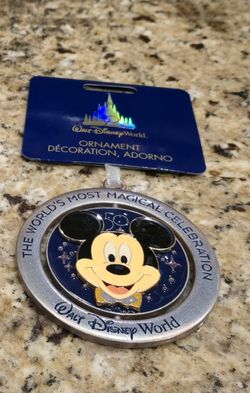 Mickey Mouse Disney Ornament Metal Spinner