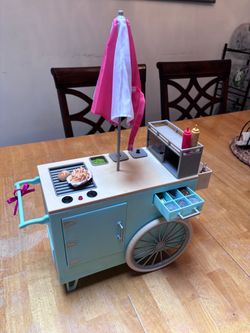 Our Generation Doll Food Cart Playset