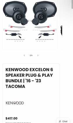 KENWOOD EXCELON 6 SPEAKER PLUG & PLAY BUNDLE | '16 - '23 TACOMA