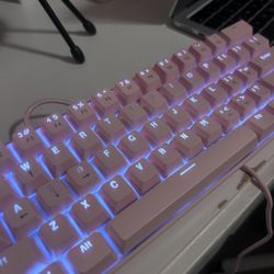 Pink mechanical keyboard 