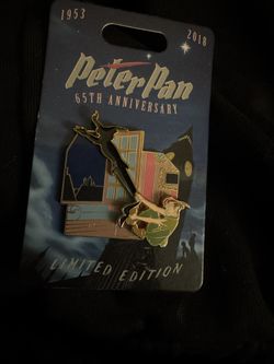 Disney 2018 Peter Pan 65th Anniversary Shadow Slider 3-D Pin LE 4000