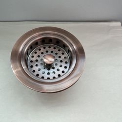Antique Cooper Kitchen Sink 3.5” Strainer Drain