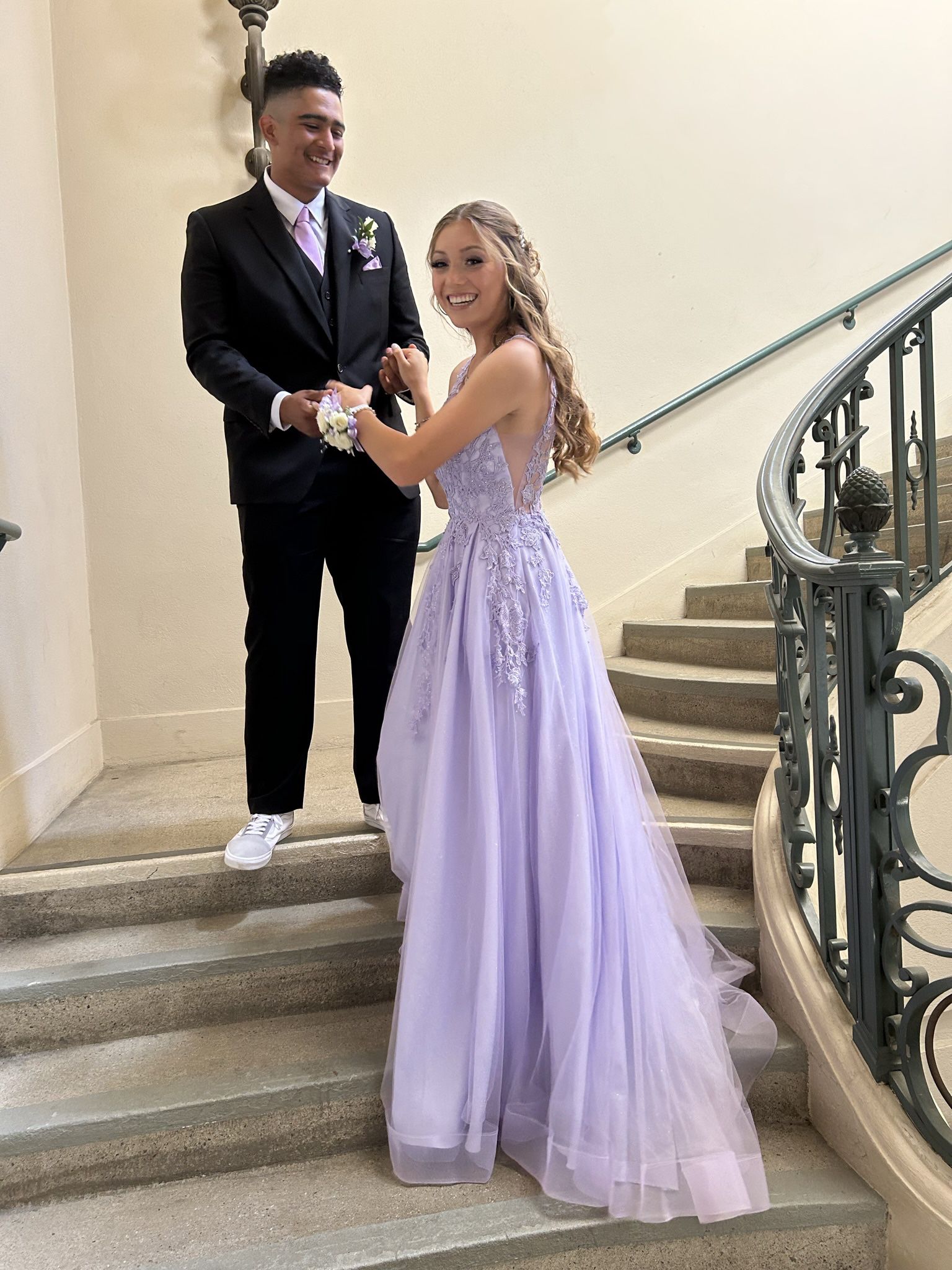 Purple Princess Prom Dress