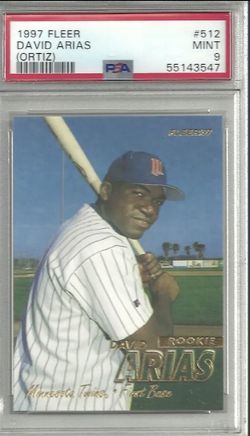 1997 Fleer #512 David Ortiz Arias Twins RC Rookie HOF PSA 9 Mint
