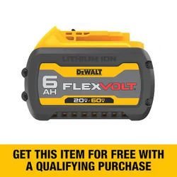 DEWALT FLEXVOLT 20V/60V MAX Lithium-Ion 6.0Ah Battery Pack