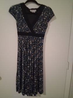 Maggie London Print Cap Sleeve Dress