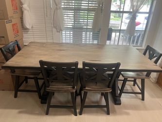 Farmhouse style table and chairs