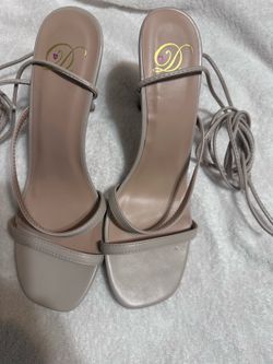 Tan heels 3 inch Size 9