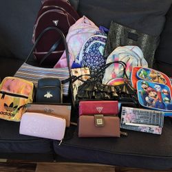 Whole Lot of Back Backs,wallets and A Few Purses