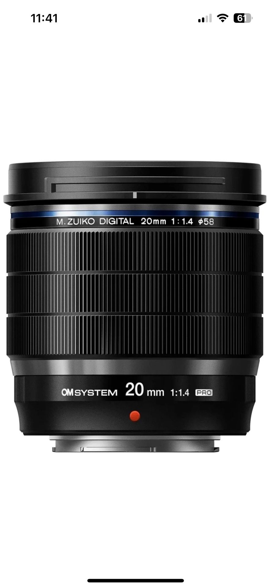 ***BRAND NEW*** OM SYSTEM M.Zuiko Digital ED 20mm f/1.4 PRO