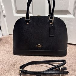 Leather Black Coach Bag