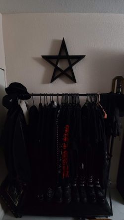 Discontinued rare gothic style clothes hanging rack