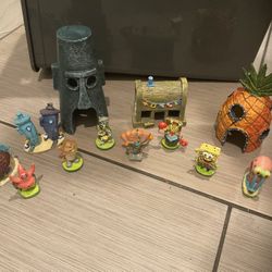 SpongeBob Fish Tank Decor 12pc