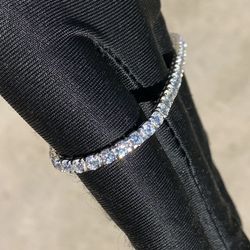 VS1 Lab Diamond 5.52 Carat 14K White Gold 6.5” Tennis Bracelet