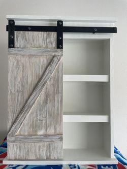 New Sliding Barndoor Bathroom Cabinet 