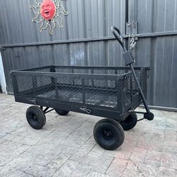 Heavy-Duty Metal Wagon w/ Air Type Tires