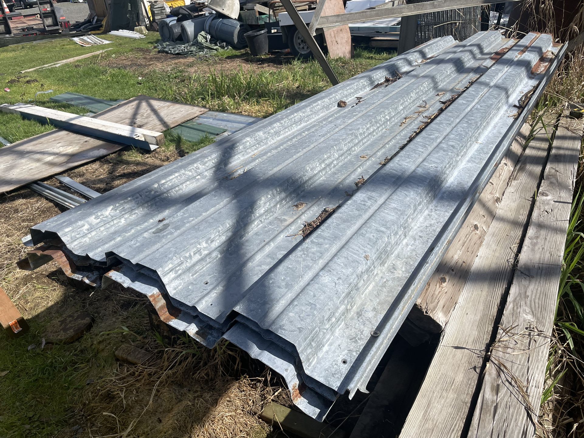 10’x21’ Corrugated Galvanized Steel Roofing